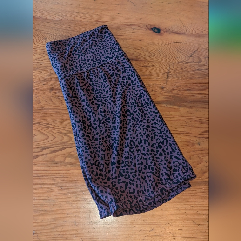 Hatch Leopard Print Maternity Shorts Medium